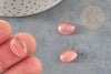 Cabochon watermelon stone rose, cabochon ovale, bijou pierre,cabochon 14mm, Cabochon verre, x1 (G1316)