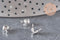 Cache-noeud chaine boule acier 304 argenté avec trou 3.5mm, x10 (G11317)