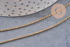 Chaine acier boule 1.4mm dorée 14k, x1 mètre (G1562)