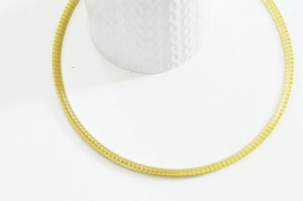 Chaine acier dorée 14k serpent,sans nickel,chaine fantaisie,acier, chaine complète,6mm,45cm x1 (G5353)