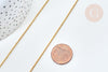 Chaine boule facettée dorée 1.5mm,chaine création bijoux, grossiste chaine, x 5 metres G7834