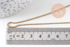 Chaine boule facettée laiton brut, chaine bijou,chaine boule,sans nickel, grossiste,1.5mm, x 5mètres G1638