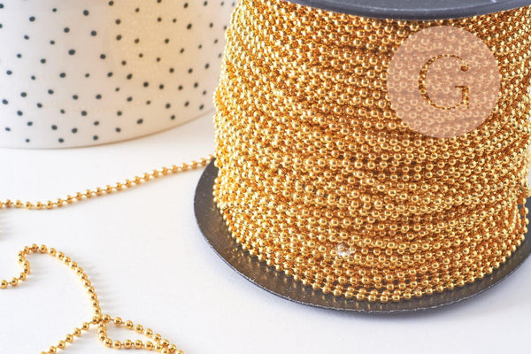 Chaine boule métal 1.8mm x 5 mètres (G10589)