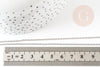 Chaine complète avec fermoir forçat acier inoxydable 1.5mm-45cm, x1 (G9301)