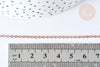 Chaine complète laiton or rose forçat 45cm, collier dorée or rose, x1 (G8340)
