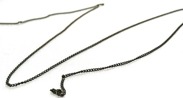 Chaine fine bronze maille plate, x 2mètres (G2200)