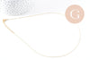 Chaine fine dorée boule 16K 2.5microns,chaine collier, chaine dorée chaine complète,chaine dorée,1mm,45cm, x1 (G0637)