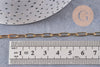 Chaine fine dorée rectangle 16K,chaine plaquée or 2.5 microns, chaine collier,chaine dorée,1.8 mm, x 1Mètre (G2938)