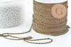 Chaine fine fantaisie myriade escargot fer bronze 2.5mm, x5 mètres (G9986)