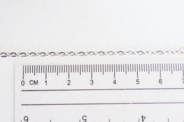 Chaine fine platine forçat en fer,chaine bijou, création bijoux,3x2mm, x 5Mètres G5006