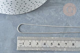 Chaine fine serpent laiton platine 1mm x1 mètre (G1420)