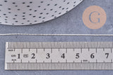 Chaine fine serpentine laiton platine 0.9 mm, x5 metres (G1409)