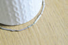 Chaine laiton or blanc fantaisie x1mètre, chaine collier création bijoux, chaine plaquée rhodium, X 1Mètre G5351
