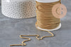 304 stainless steel golden lantern chain 2mm, x1 meter (G11333)