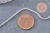 Chaine maille vénitienne acier 304 inoxydable argenté 2x2mm, x1 mètre (G10868)