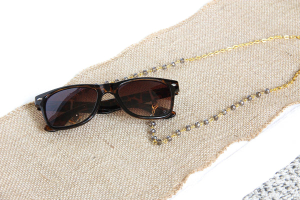 Chaine perles acrylique géométrique facettée 6mm fer doré, x1 mètre (G7354)