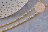 Chaine rollo fer doré 2.7 mm, x 5 mètres (G0264)