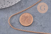 Chaine rollo laiton brut 2mm, x 5 mètres (G1639)