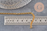 Chaine rolo fer doré 4mm, x5 mètres (G2871)