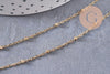 Chaine satellite acier inoxydable 304 doré IP 14K 1.6mm, x1 mètre (G6808)
