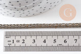 Chaine serpent écailles bronze, chaine bijou, fantaisie,grossiste chaine,5 mm, x1 metre, (G2495)