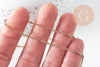 Chaine singapour acier 304 inoxydable IP doré 14k 2mm, x1 mètre (G0310)