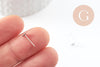 Clous-puces oreille acier inoxydable 304 platine 4mm, x50 (3.3Gr) (G9589)