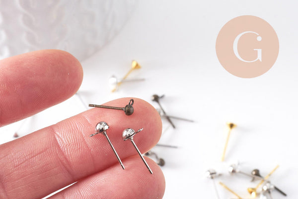 Clous-puces oreille mélangés, x20 (G0742)