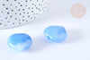 Coeur décoratif aventurine bleue naturelle lithothérapie pierre 25mm, x1 (G7179)