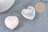 Coeur quartz rose naturel 40mm, quartz rose naturel roulé, pierre semi-precieuse, séance lithothérapie, 40mm, x1 G5611