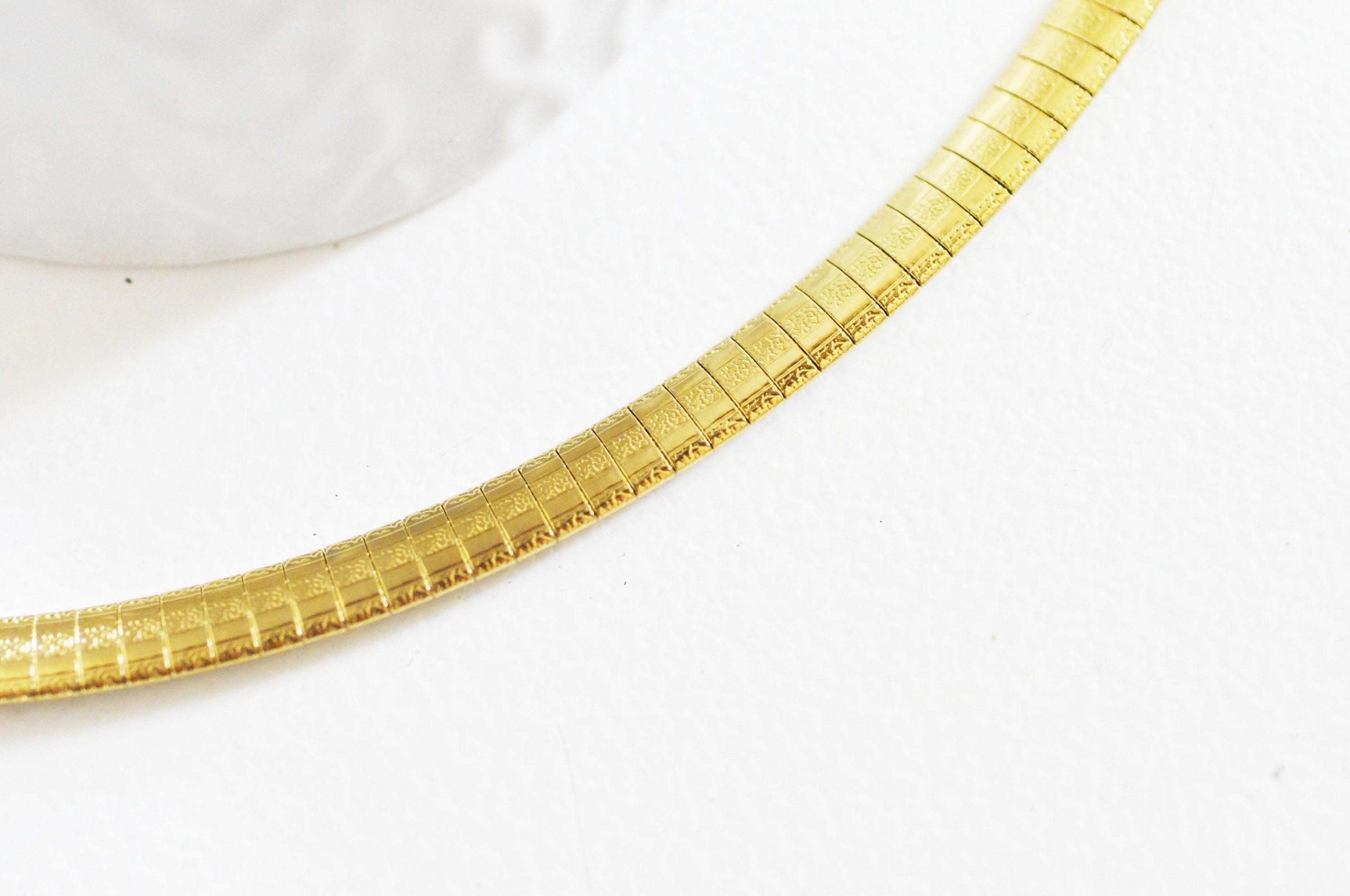 Collier Chaine acier dorée 14k serpent,sans nickel,chaine fantaisie,acier, chaine complète,6mm,45cm x1 (G5353)