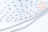 Collier Chaine boule fine laiton platine boule facettes 1.5mm/45cm,chaine collier laiton argenté chaine complète avec fermoir x1 G6202