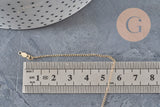 CollierChaine fine avec fermoir dorée gold-filled 45.7cm x1 (G2617)