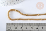 Collier Collier acier inoxydable doré 18k maille mesh 5mm, x1 (G7019)