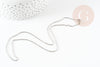 Collier collier chaine forçat acier inoxydable platine 1.5mm/45cm, x1 (G9302)