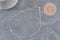 Necklace, mariner chain, stainless steel, silver-plated, 1.5mm/40cm, x1 VALID