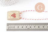 Collier médaille émaillée coeur rouge zamac doré, collier cordon tressé 45cm x1 (G9568)