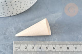 Cône en bois clair 50mm, présentoir à pour bague, présentoir bijoux pour marchés de créateurs, x1 G8116