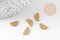 Connecteur demi-cercle laiton brut, connecteurs, laiton brut, pendentif géométriques création bijoux, x 10, 10x5mm, 19mm,G3125