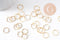 Connecteur fleur laiton doré strié 24K 11.5mm, x10 (G10373)