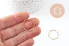 Connecteur hexagone laiton brut 20mm,pendentif géométrique création bijoux, x10 (G2759)
