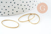 Connecteur ovale laiton brut 26.2mm,pendentif géométriques création bijoux, x20 (G2374)