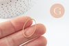 Connecteur ovale laiton brut 26.2mm,pendentif géométriques création bijoux, x20 (G2374)