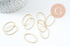 Connecteur ovale laiton brut 26.2mm,pendentif géométriques création bijoux, x20 (G2374)