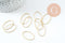 Connecteur ovale laiton brut 26.2mm,pendentif géométriques création bijoux, x20 (G2374)