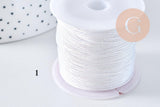 Cordon Bleu Métallisé 4 nuances polyester 0.8mm, cordon métallisé pour bijoux, x1 mètre (G10505)