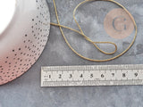 Cordon Métallique Polyester doré tressé polyester 1mm, x1 mètre (G9035)
