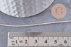 Cordon Métallique doré très clair polyester 1mm, fil pour bijoux noeud coulissant x1 mètre (G10002)