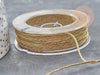 Cordon Métallique doré tressé polyester 1mm, x1 mètre (G9035)