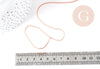 Cordon Polyester métal rigide vieux rose 2mm,création pour scrapbooking, x 1M G9003